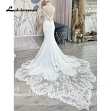 Runhufu Mariage Sweetheart Mermaid Wedding Dress Lace Bohemian Wedding Dress Court Train Simple Bridal Gowns Elegant Beach Dresses