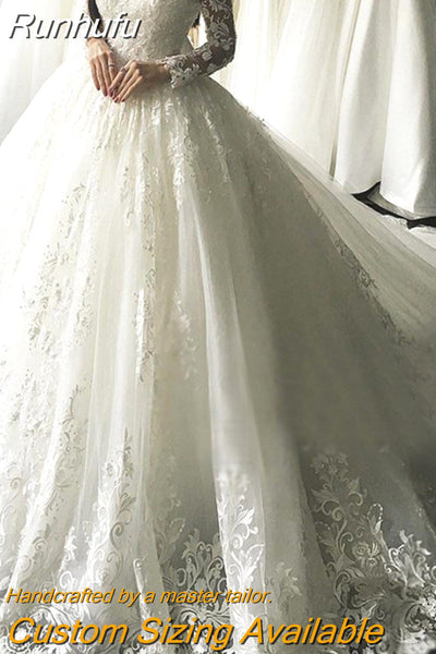 LAYOUT NICEB Princess Ball Gown Wedding Dresses Women Vestido Noiva Off  Shoulder Robe De Mariee Lace Appliques Bridal Backless