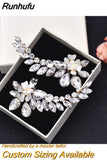 Runhufu X05 2pcs/lot Bride High Heels Clips Rhinestone Bridal Wedding Shoes Buckle Women Accessories High Heel Decoration