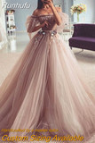 Runhufu Wedding Dresses 2023 Puff Long Sleeve Wedding Gowns Lace Fairy Bride Dress Boho Cheap China Vestido de Noiva