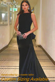 Runhufu O-Neck Mermaid Wedding Dresses Sleeveless Sweep Train Bridal Gowns Vestidos De Novia
