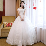 Bride Wedding Dress Main Wedding Dress 2025 New Sen Family Princess Dream Simple Shoulder White Wedding Dress