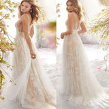 runhufu Explosion Of New Lace Sexy V-Neck Sleeveless Wedding Dress Dress Dress Dress