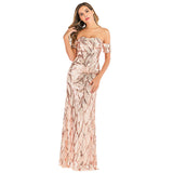 runhufu Ebay Sexy Sling Strip Long Dress Deep V-Neck Elastic Drag Dress