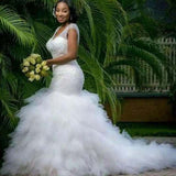 Wedding Bag Shoulder Fishtail Large Size Thin White Wedding Dress Dress Women Overseas Warehouse