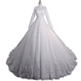Wedding Dress 2025 Spring New Long Sleeve Lace Bride Standing Big Tail Tail Minimal Wedding Wedding Woman