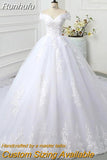 Runhufu The Shoulder Wedding Dress 2023 light Appliques Pearls Lace Fashion Wholesale Cheap Simple Bride Dress Vestidos De Novia