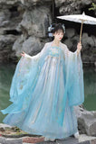 Chinese HanFu Fairytale Green Evening Dresses Birthday Prom Dresses HZ1108