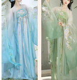 Chinese HanFu Fairytale Green Evening Dresses Birthday Prom Dresses HZ1108