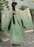 Chinese HanFu Fairytale Green Evening Dresses Birthday Prom Dresses HZ1108