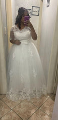 Color:Ivory Train Length:50cm US Size:8