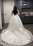 Color:Ivory Train Length:50cm US Size:8