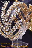 Runhufu HP518 Bridal Tiara Wedding Hair Accessories Headpiece Woman Headband Pageant Jewelry Bride Headdress Hair Ornaments