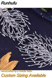 Runhufu HP240 Shiny Crystal Wedding Headpieces Bridal Floral Hair Accessories Alloy Flower Bridal Headbands Rhinestone Crowns