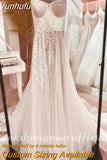 runhufu Sexy Beach Wedding Dress Spaghett Straps 2023 Robe Mariee Vintage Lace Boheme Wedding Dresses Backless Beaded