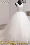 runhufu Embroidery 2023 Spring Africa Style Wedding Dress Long Train Sweet Elegant Plus Size Vestido De Noiva Bride V Neck 7