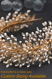 Runhufu HP496 Shiny Wedding Hair Accessories Jewelry Bridal Tiara Woman Headband Rhinestone Headpiece for Pageant Headdresses