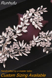 Runhufu HP434 Bridal Headband Rhinestone Women Headwear Bride Crowns Tiaras Wedding Hair Accessories Pageant Party Headdress