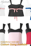 Runhufu Y2K Milkmaid Camisole Top Y2K Fairy Grunge Backless Tie Up Mini Vest Retro Aesthetic Women Crop Top Streetwear