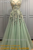Runhufu V-Neck Lace Appliques Wedding Dresses High Quality Sleeveless Floor Length Bridal Gowns Vestidos De Novia