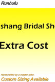 Runhufu to Pay Extra shipping cost, custom made fee, Dye fee