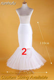 runhufu New 3 Rings Petticoat For Wedding Dress Elastic Band Lace Up Can Be Adjustable Wedding Accessories 12 Styles Available