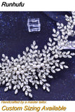 Runhufu HP311 Wedding Hair Comb for Bride Woman Headwear Rhinestone Bridal Hair Ornaments Wedding Headpiece Hair Accessories