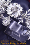 Runhufu HP440 Shiny Wedding Headband Forehead Bridal Crown Water Drop Rhinestone Head Tiara Flower Women Headdresses Gift