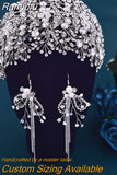 Runhufu HP240 Bridal Crown Wedding Tiara and Headdress Hair Accessories Luxury Bride Headpiece Pageant Headband Hair Jewelry
