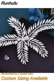 Runhufu HP263 Bridal Hair Comb Handmade Rhinestone Bride Headpieces Women Hair Pins Party Wedding Hair Accessories Headwear