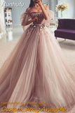 Runhufu Wedding Dresses 2023 Puff Long Sleeve Wedding Gowns Lace Fairy Bride Dress Boho Cheap China Vestido de Noiva