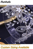 Runhufu HP311 Wedding Hair Comb for Bride Woman Headwear Rhinestone Bridal Hair Ornaments Wedding Headpiece Hair Accessories