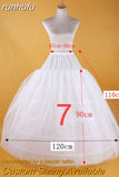 runhufu New 3 Rings Petticoat For Wedding Dress Elastic Band Lace Up Can Be Adjustable Wedding Accessories 12 Styles Available