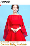Runhufu Cape Bolero Women Femme Mariage Chalas Mujer Evening Wedding Bridal Jacket Wraps Accessories Peleryna Cloak Boda Shawl