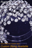 Runhufu HP415 Rhinestone Bridal Headband Woman Tiara and Crown Wedding Hair Accessories Bride Headdress Banquet Headwear Party