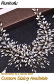 Runhufu HP311 Wedding Hair Comb for Bride Woman Headwear Rhinestone Bridal Hair Ornaments Wedding Headpiece Hair Accessories