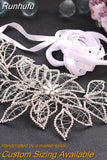 Runhufu SH256-S Bridal Belt Rhinestone Wedding Dress Belt Crystal Bridal Waistband Handmade Woman Party Sash with Ribbon