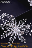 Runhufu HP415 Rhinestone Bridal Headband Woman Tiara and Crown Wedding Hair Accessories Bride Headdress Banquet Headwear Party