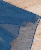 Teal Spaghetti Strap Chiffon Beaded Appliqu¨¦ Long Prom Dress Evening Dress HZ1108