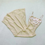 Sweet Pink Spaghetti Strap Chiffon Long Prom Dress for Party Embroidered AppliqueEvening Dress HZ1108