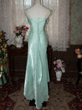 Mint Vintage Spaghetti Strap Chiffon Long Prom Dress HZ1108
