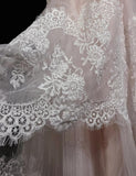 Light Pink Strapless Mermaid Tulle Lace Long Prom Dress Sweetheart Neckline Formal Dress HZ1108