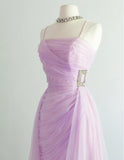 Sweet Pink Spaghetti Strap Tulle Short Prom Dress Homecoming Dress HZ1108
