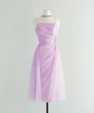 Sweet Pink Spaghetti Strap Tulle Short Prom Dress Homecoming Dress HZ1108