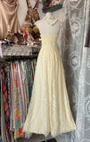 Beautiful A-Line Light Yellow Lace Strapless Prom Dress Cute Birthday Party Dress HZ1108