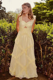 ??Enchanted Blue Sweetheart A-Line Prom Dress & Wedding Dress??- Elegant Chiffon Ruffled Birthday Party Dress HZ1108