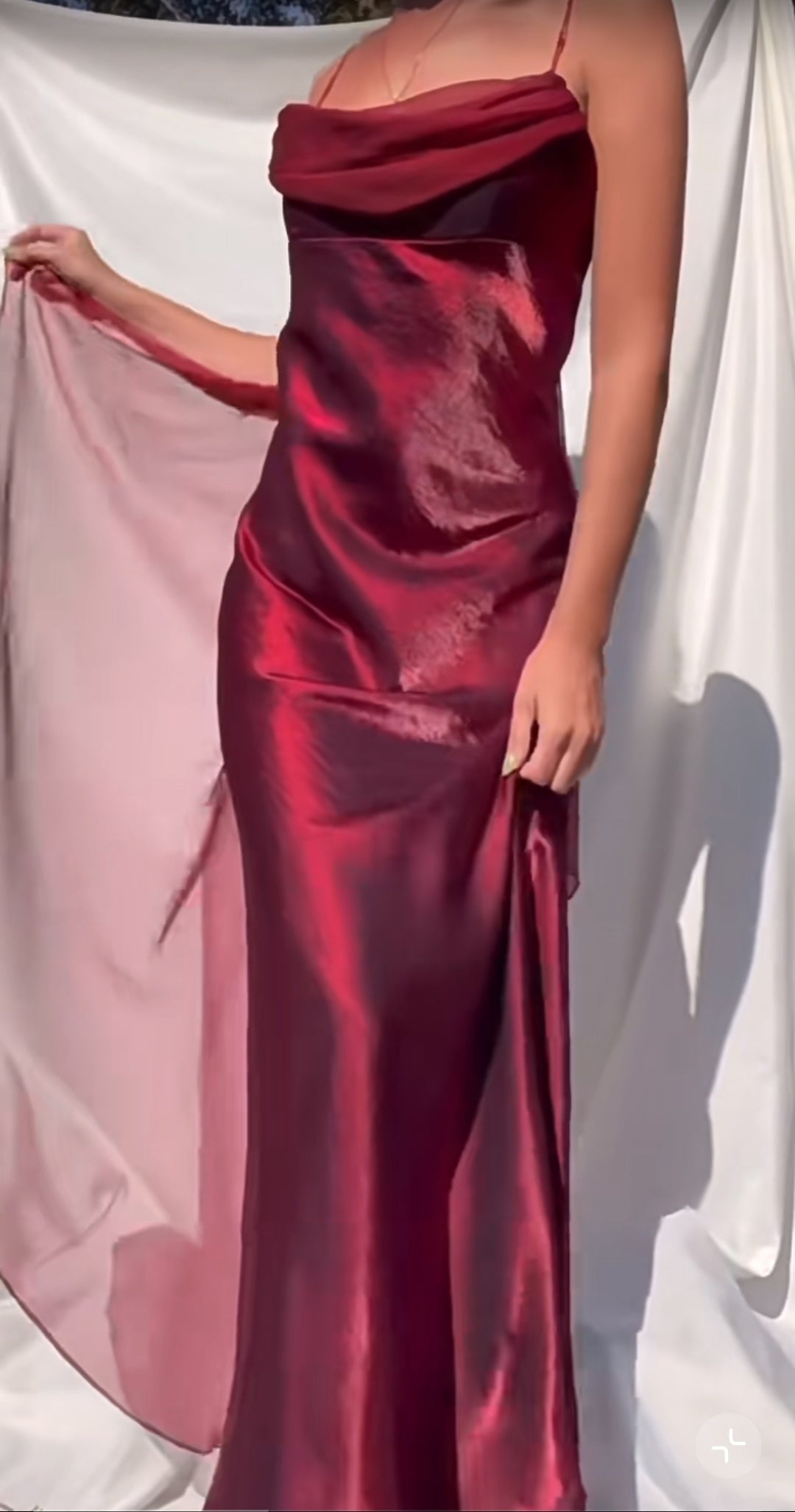 Royal Purple Satin Prom Dress Vintage Glam Evening Gown with Chiffon Ribbon HZ1108