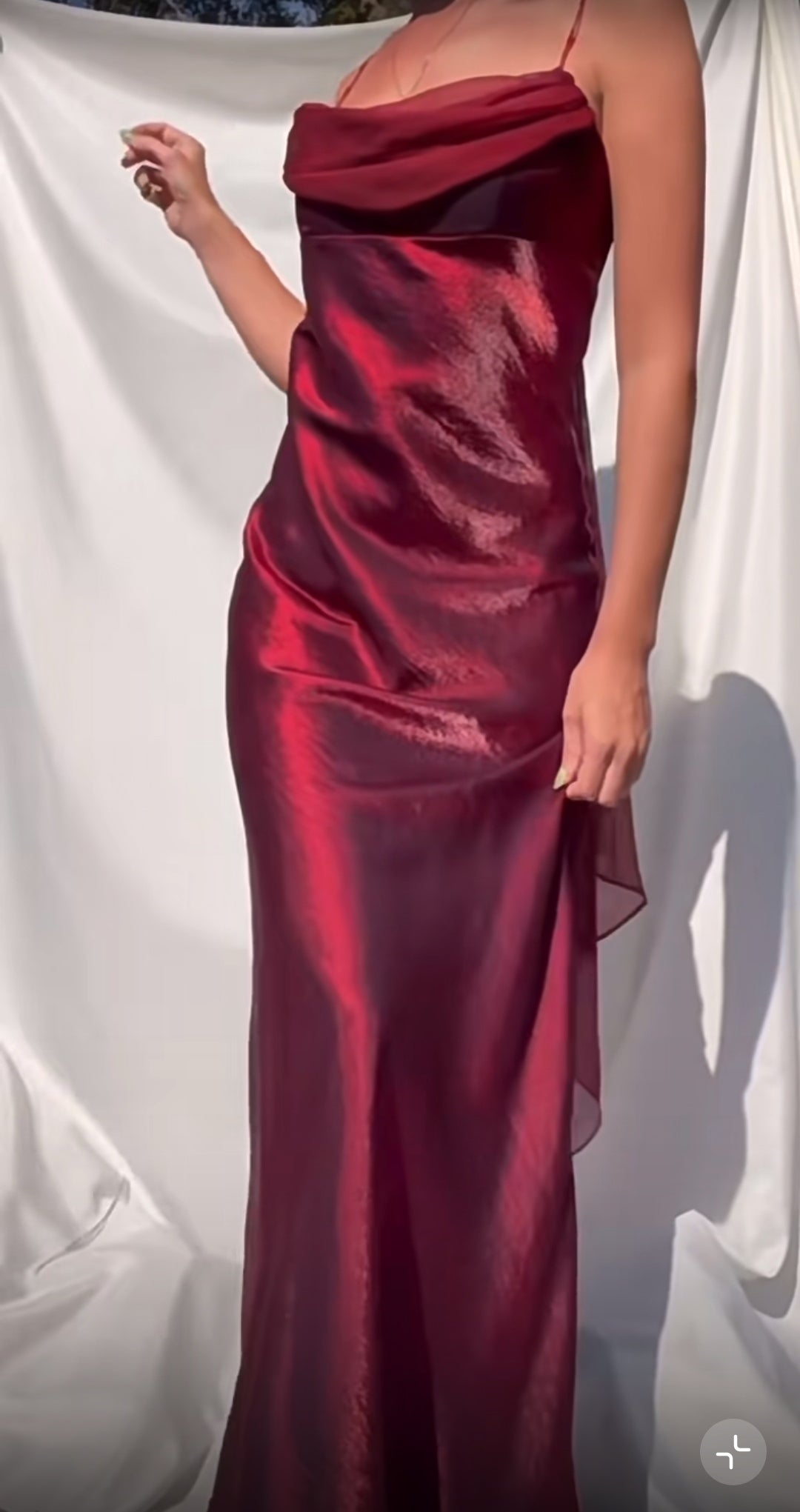 Royal Purple Satin Prom Dress Vintage Glam Evening Gown with Chiffon Ribbon HZ1108