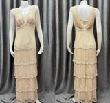 Elegant Pearl White V-neck Chiffon Beaded Evening Dresses Simple Wedding Guest Dresses with Embroidered Appliques HZ1108