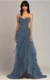 Elegant Dark Green A-Line Sweetheart Tulle Layered Long Prom Dresses Formal Evening Dress HZ1108